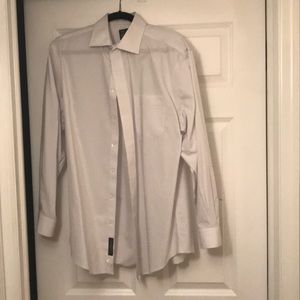 Jos.A.Bank white grey pinstripes